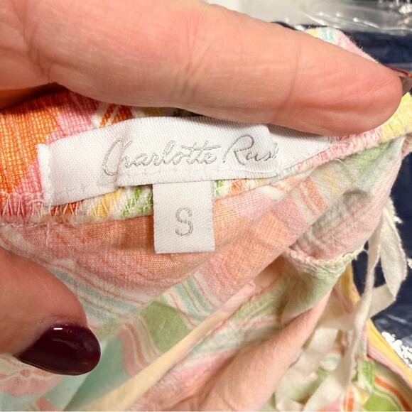 Charlotte Russe Multicolor Striped Halter Dress - Picture 4 of 5